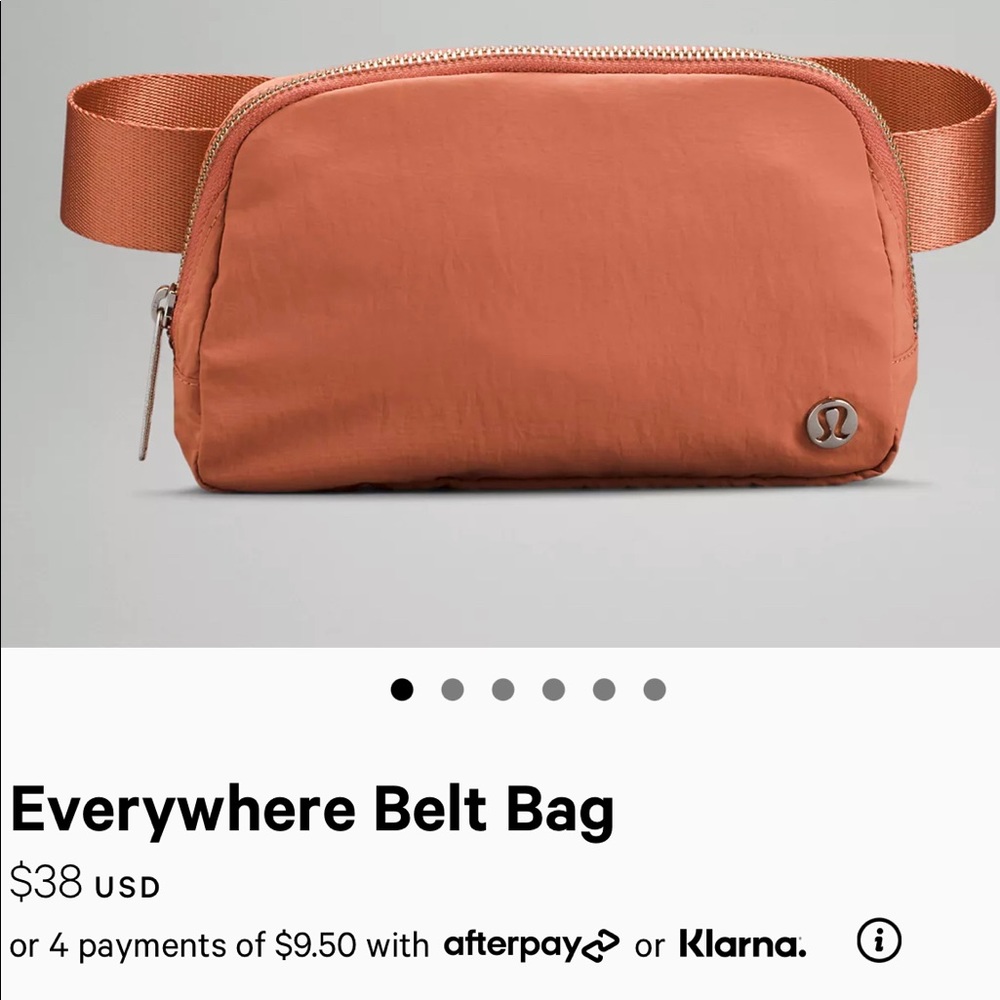 Lululemon pink savannah everywhere belt bag
